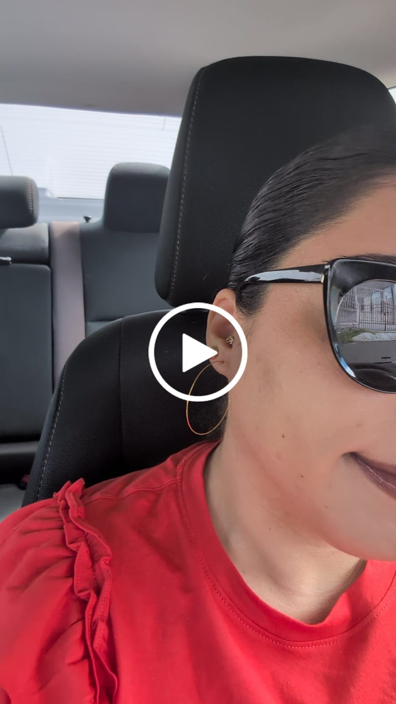 Customer video review of Gold Hoop Dangles