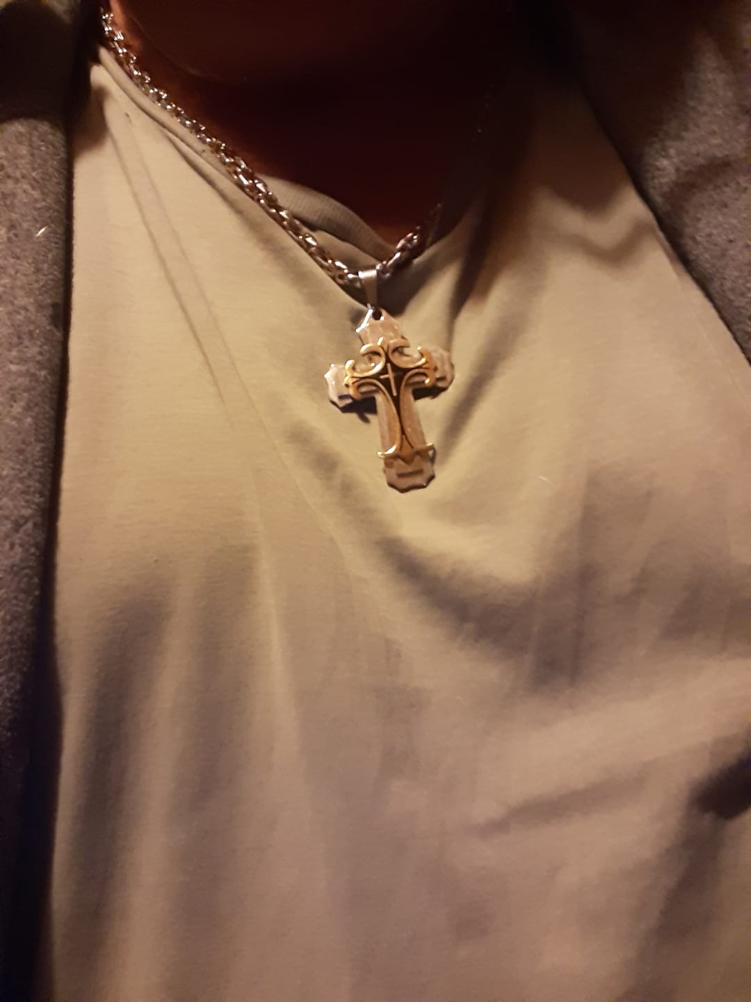 Customer photo review of Collier Croisé de l'Espoir