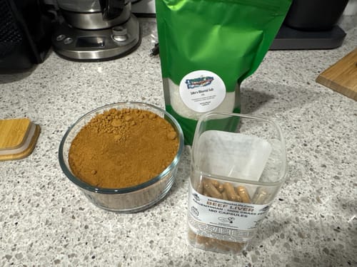 Customer photo review of Beef Liver + Salt Package