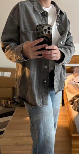 Customer photo review of Jeanshemd STRANGER - used grey