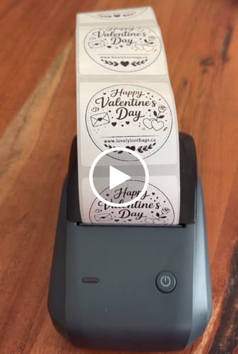 Customer video review of Round Label Tape for B21, B1, B3S