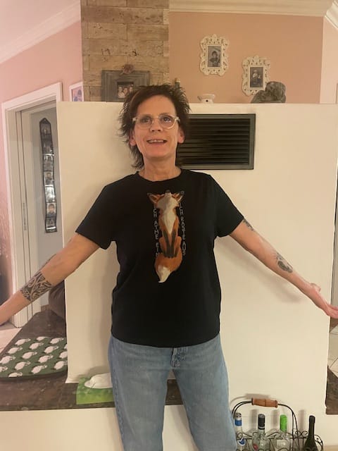 Customer photo review of Ich atme ein - Bio Damen Shirt