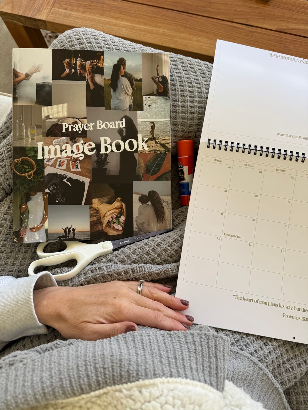 Customer photo review of 2026 Prayer Board Calendar + Image Book Set