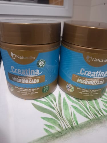 Customer photo review of Creatina 100% Pura (Pote). Monohidratada e Micronizada 180 mícrons. Livre de Metais Pesados