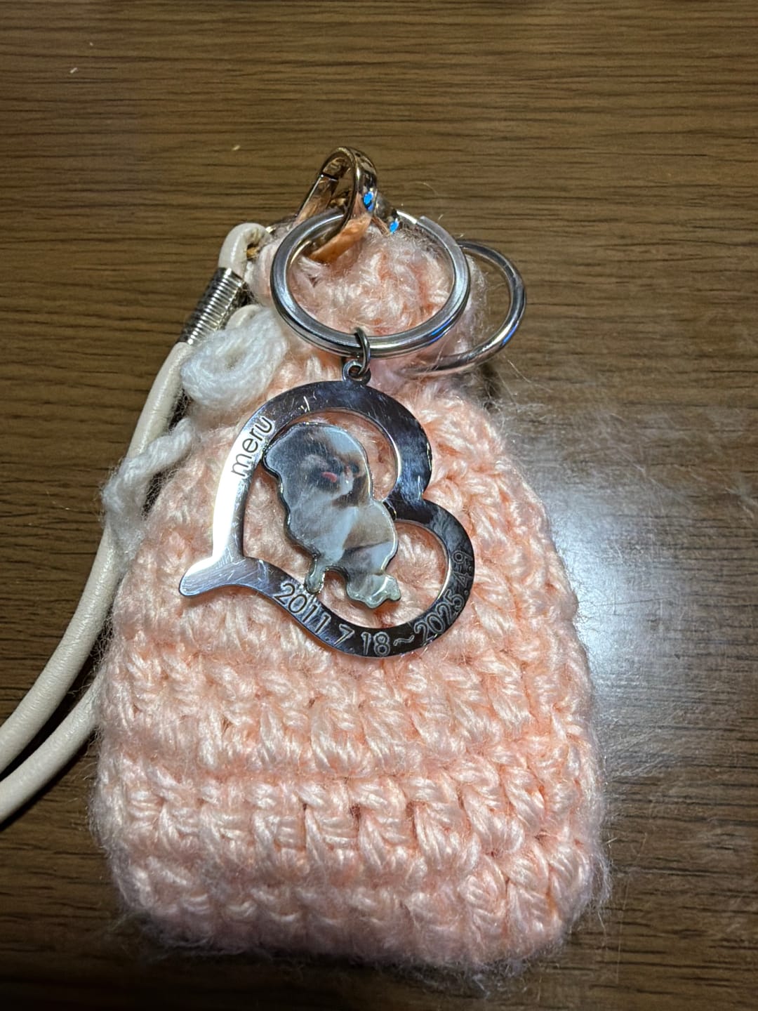 Customer photo review of 世界にひとつだけ♪好きな写真で作るオリジナルキーホルダー（文字入れ無料）