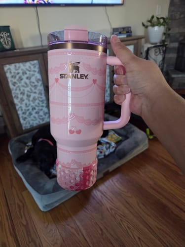Customer photo review of Strawberry Swirl WAFFLE Tumbler Boot