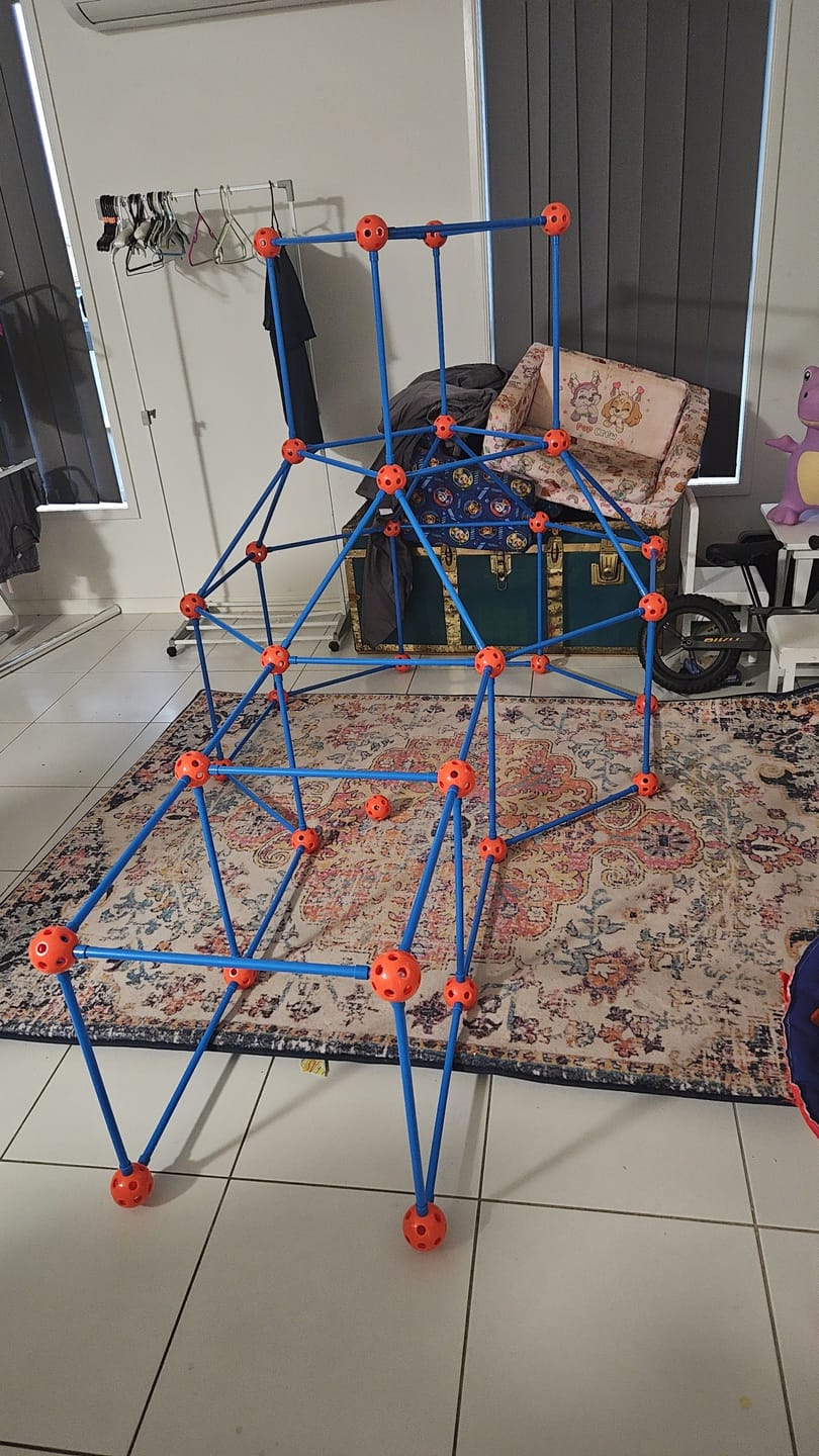 Customer photo review of Kids Fort Pro™ - The Ultimate Fort Builder