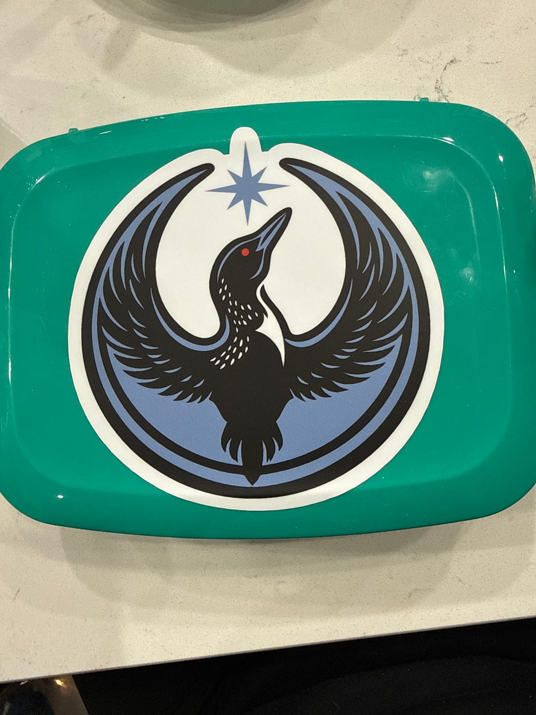 Customer photo review of Large Rebel Loon Vehicle Decal Sticker