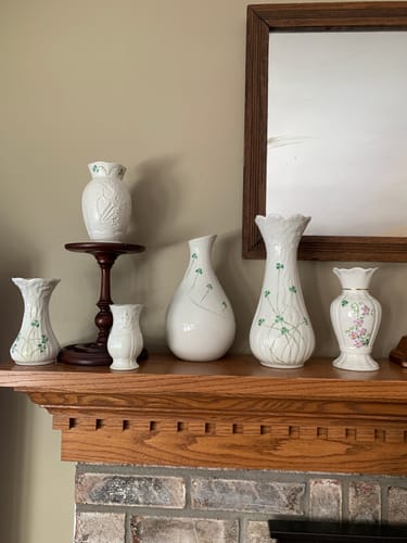 Customer photo review of Belleek Classic Shamrock Meadow 9.5" Vase