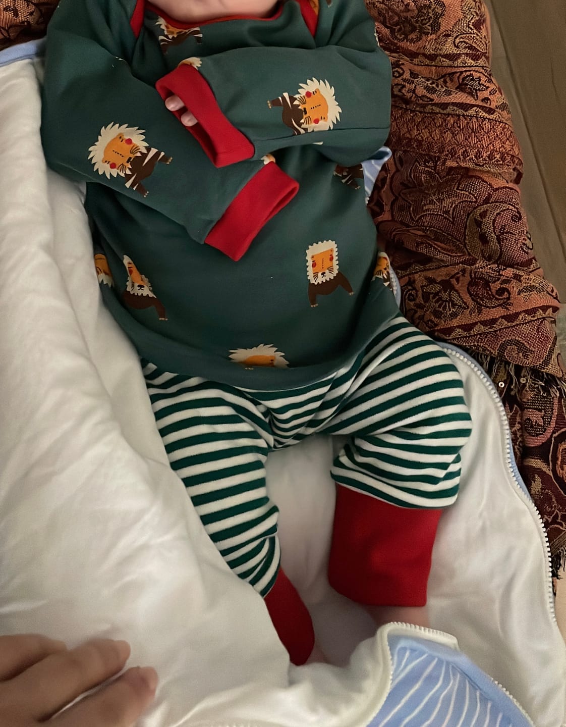 Customer photo review of Mountain Lions Organic T-Shirt & Jogger Playset