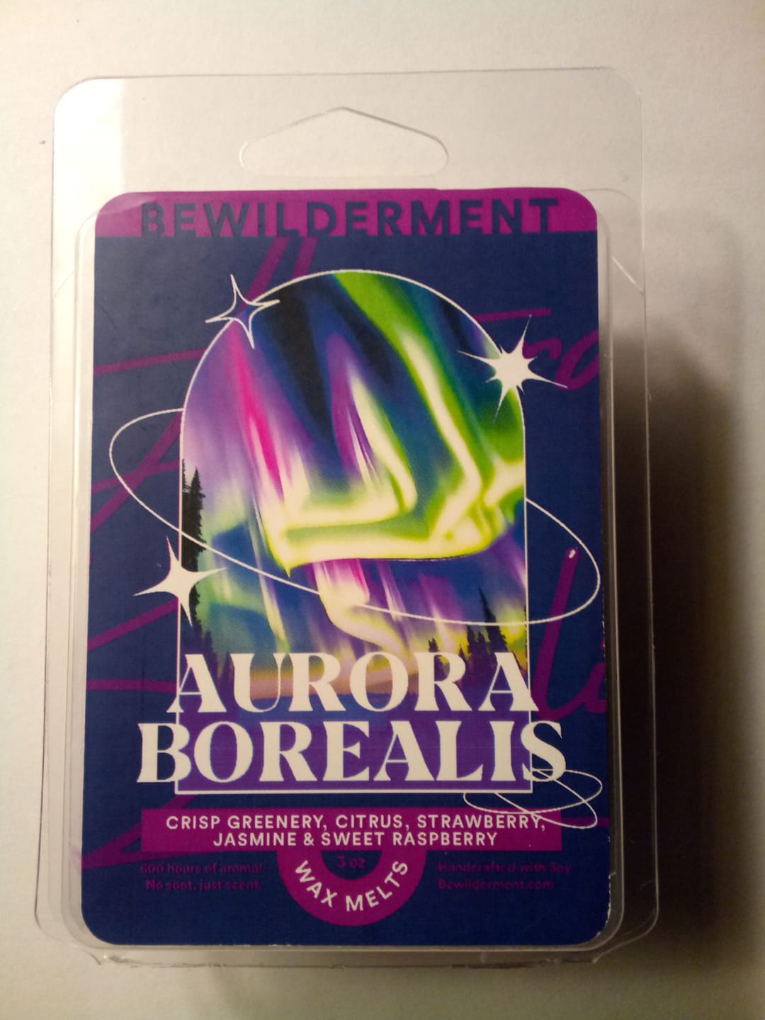 Customer photo review of Aurora Borealis Wax Melts