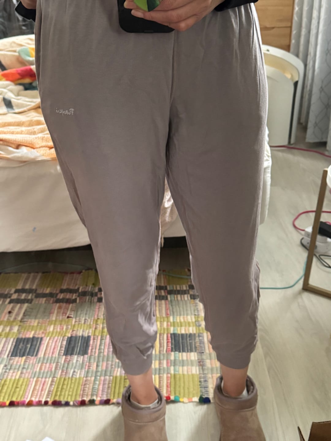 Customer photo review of EcoLuxe Performance Joggers