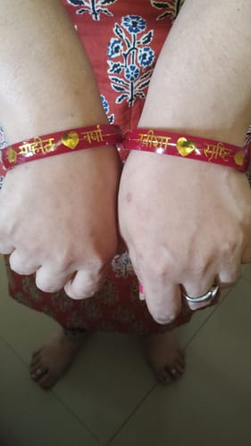 Customer photo review of Anmol Bandhan Gold Bangles –  Love & Togetherness crafted in Gold
