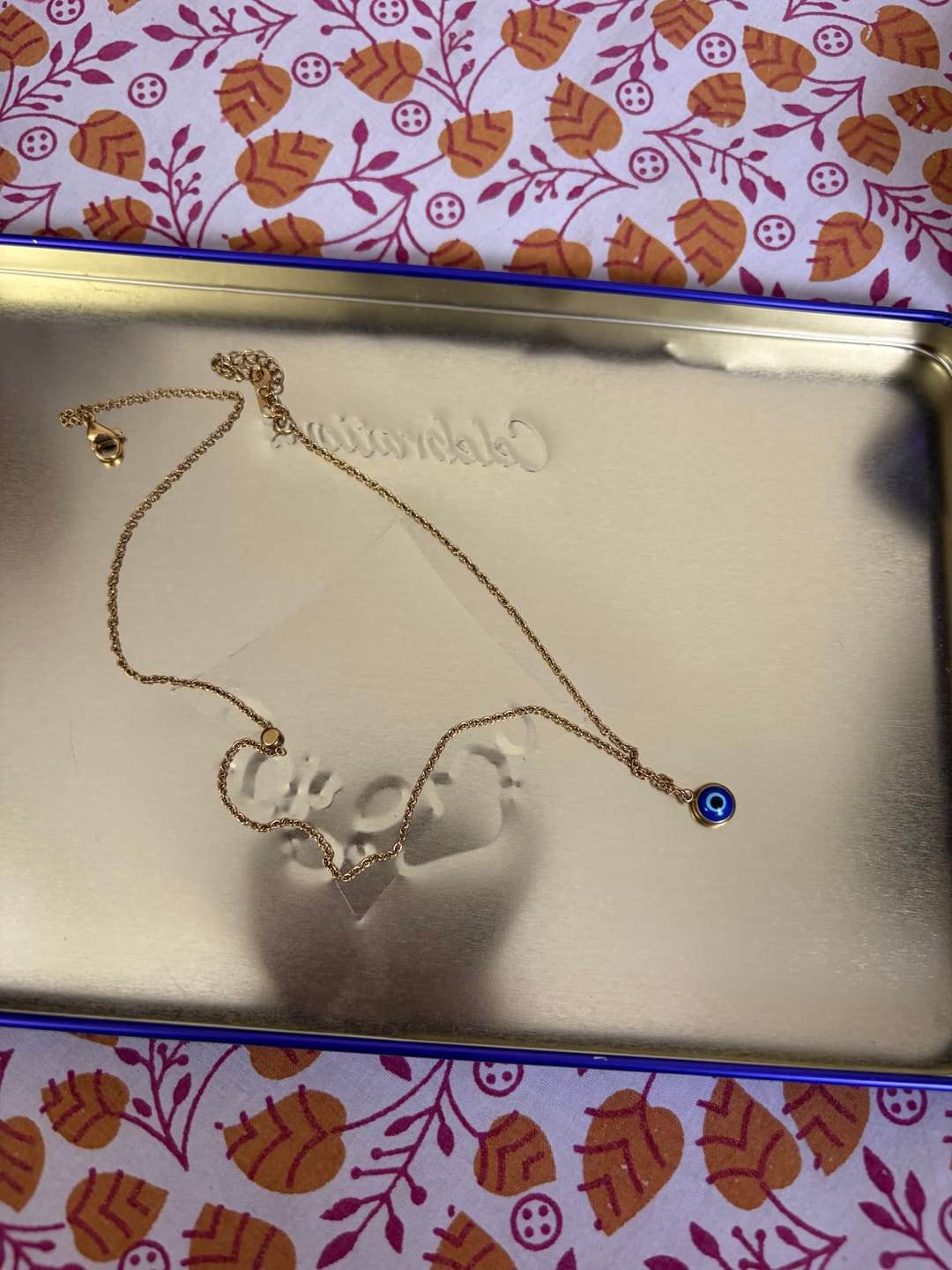 Customer photo review of Evil Eye Necklace