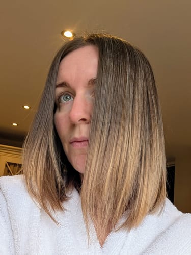 Customer photo review of OI Shampoo and Conditioner Duo