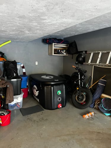 Customer photo review of Black Triumph XL Cold Plunge Tub + Chiller Bundle