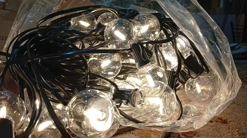 Customer photo review of G40 LED Lichterkette Außen – Wetterfest & Bruchfest (Strom)