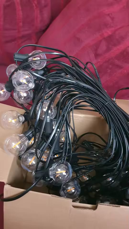 Customer photo review of G40 LED Lichterkette Außen – Wetterfest & Bruchfest (Strom)