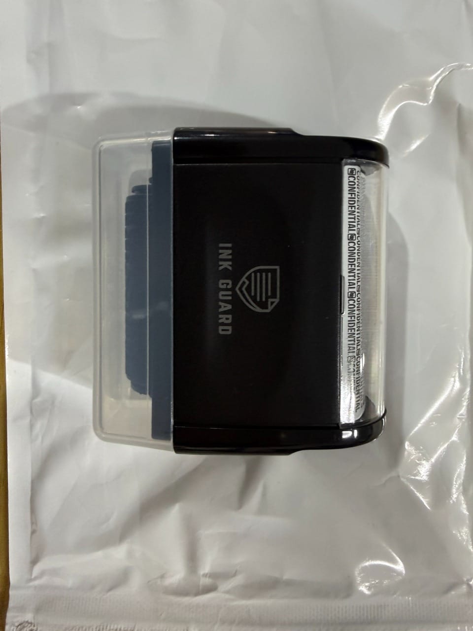 Customer photo review of InkGuard™ Privacy Stamp