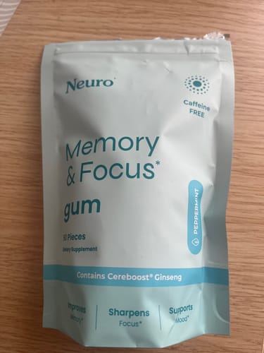 Customer photo review of Energy & Focus Gum