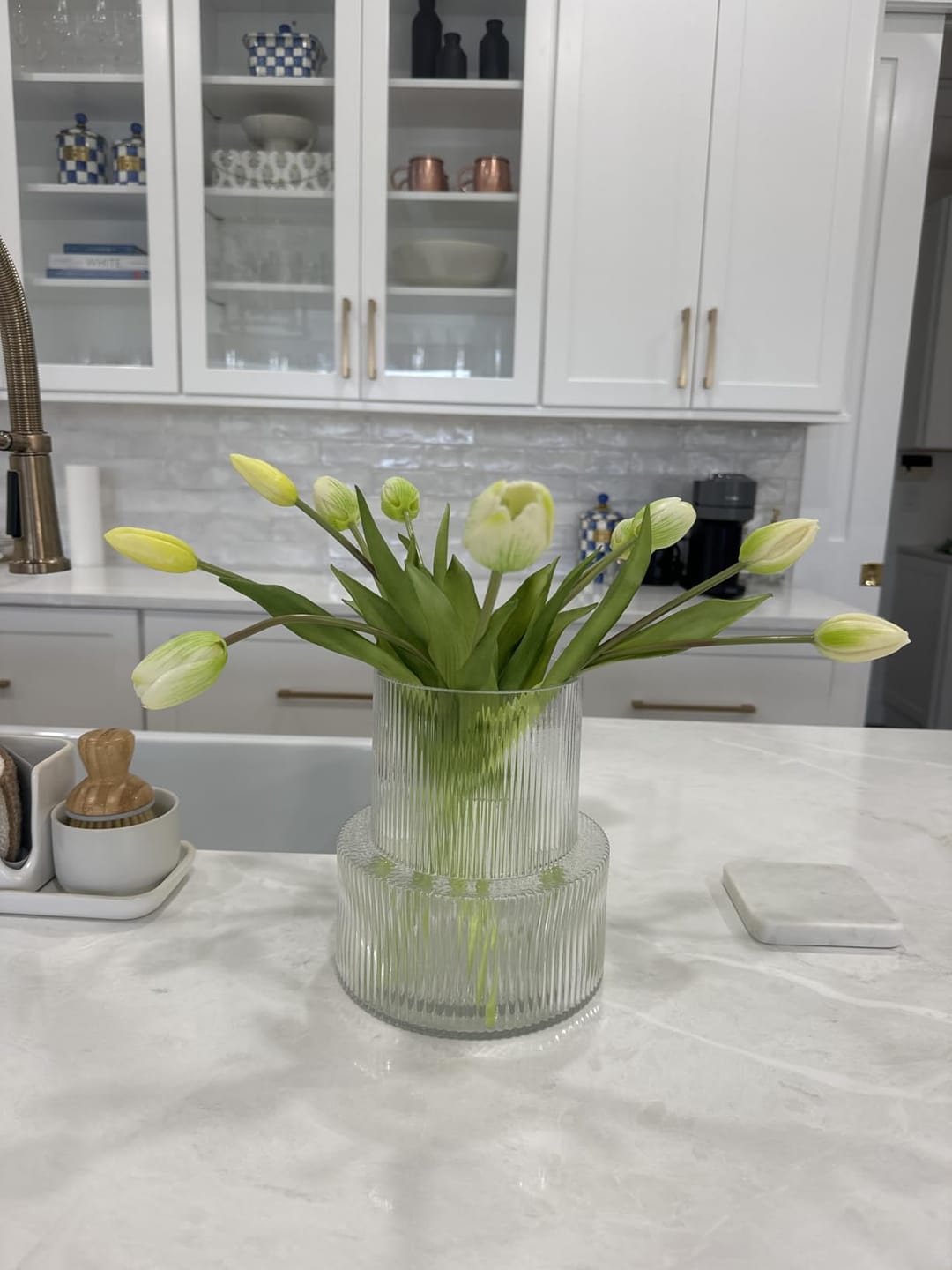 Customer photo review of 5er Bundle Künstliche Tulpen – Realistische Deko Blumen