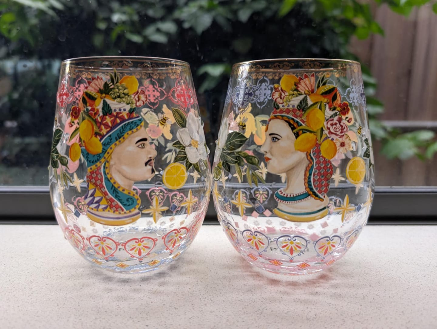 Customer photo review of Glass Tumbler Large Italian Summer (Set of 2 glasses)