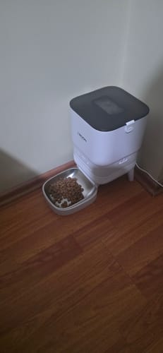 Customer photo review of Otomatik Mama Kabı | 4 Lt, Mobil Uygulama Kontrollü, Paslanmaz Çelik Kaseli (X8612)