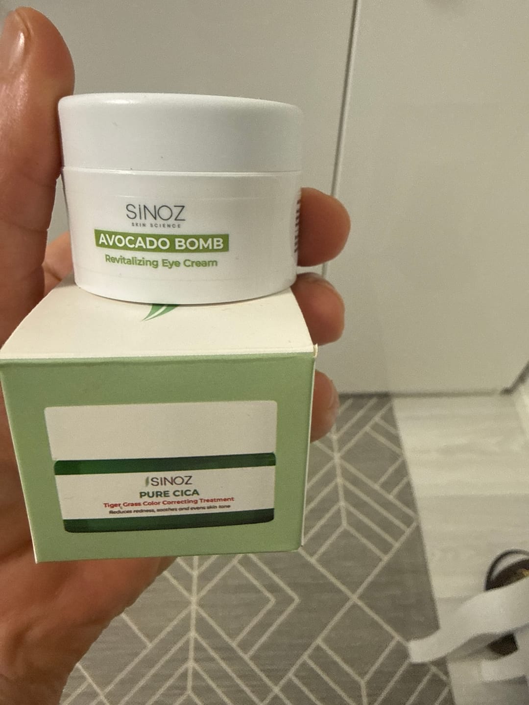 Customer photo review of Avocado Bomb Moisturizing Face Cream