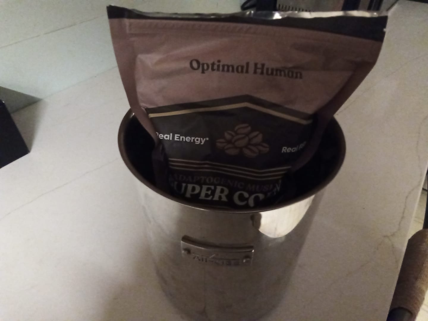 Customer photo review of Optimal Human Adaptogenic Mushroom Super Coffee