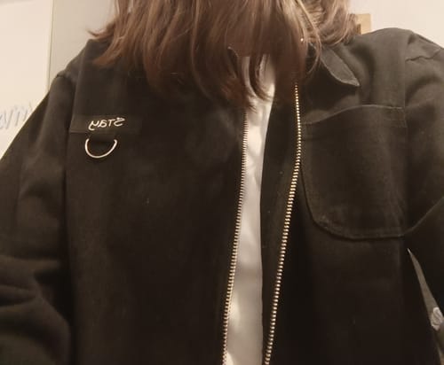 Customer photo review of SKZ World Tour Dominate: celebrATE BANG CHAN Denim Jacket