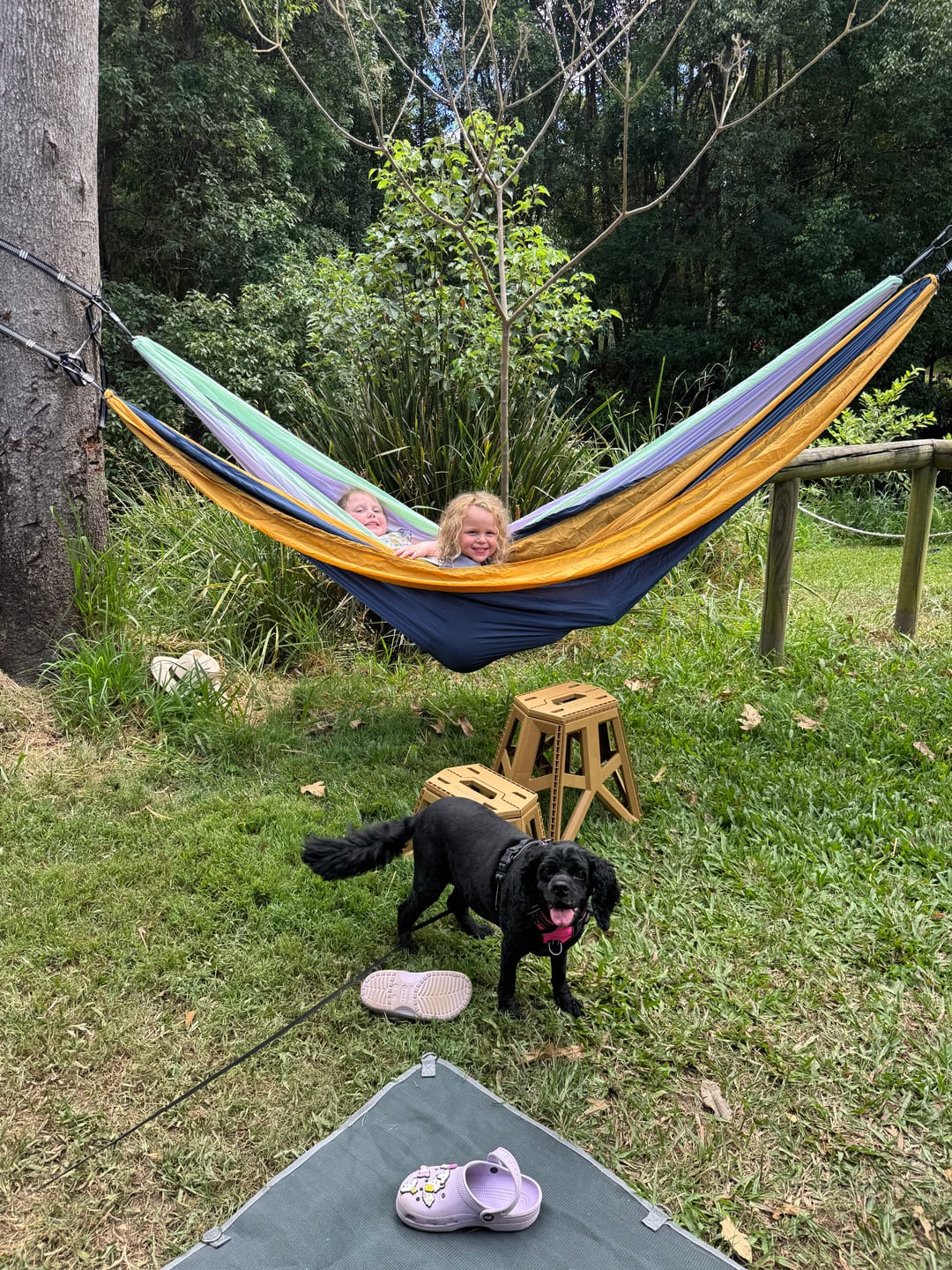Customer photo review of Nomad Hammock with straps