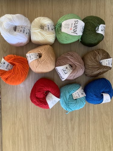 Customer photo review of YarnArt Jeans