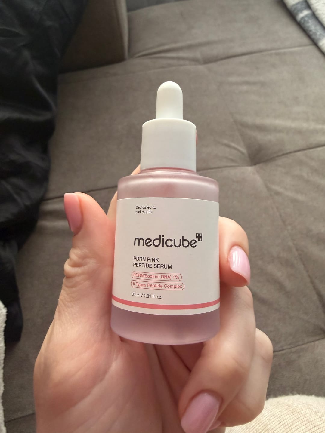 Customer photo review of Liftinga serums ar PDRN un peptīdiem Medicube PDRN Pink Peptide Serum