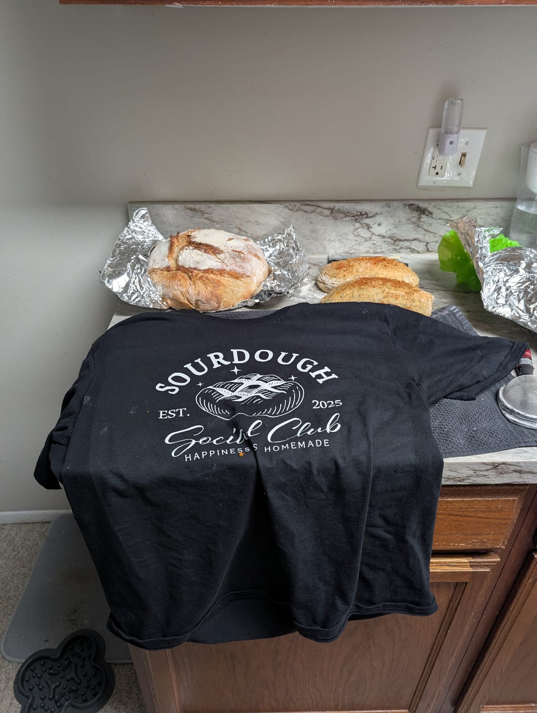 Customer photo review of Sourdough Social Club T-Shirt