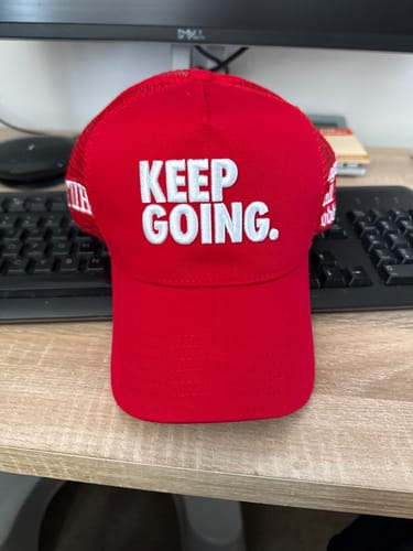 Customer photo review of KEEP GOING RED