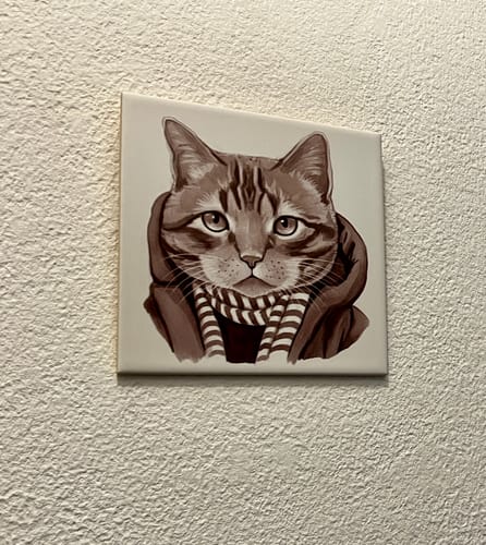 Customer photo review of Sepia Vintage Portret Tegeltje