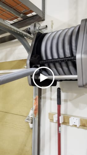 Customer video review of Retractable Vacuum Extension Hose Reel-1-1/4in-30ft