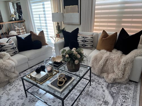 Customer photo review of Lunaris Washable Area Rug - Gray