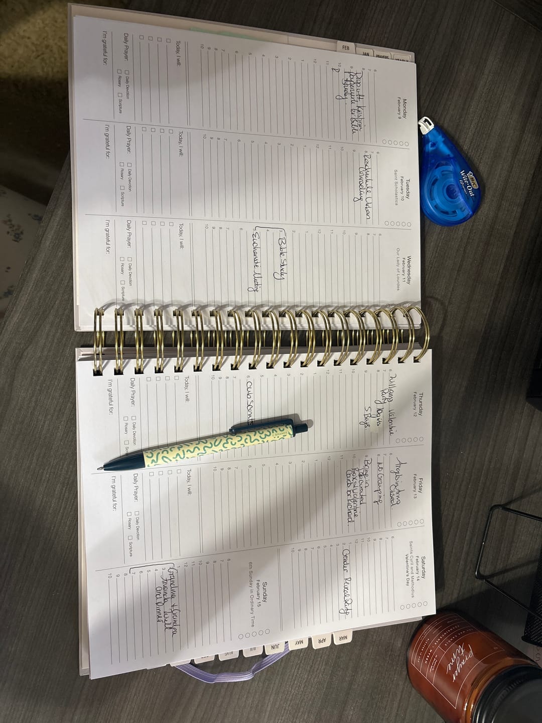 Customer photo review of 2026 Calendar Year Catholic Liturgical Planner // Big Layout