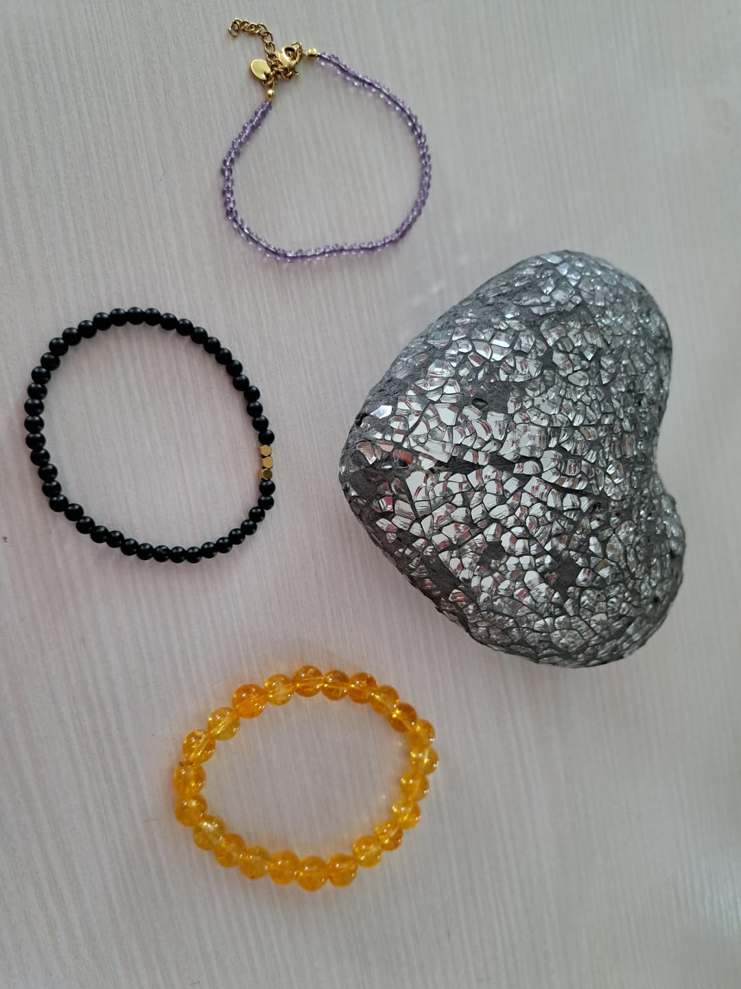 Customer photo review of Amethyst Armband - 18K Legierung