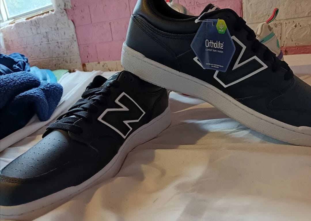 Customer photo review of Zapatilla New Balance 480 L Hombre Negro