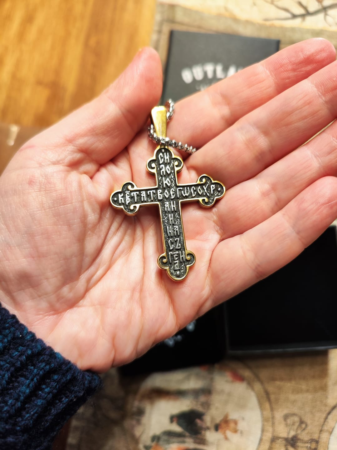 Customer photo review of HOLY CROSS. - GOLD