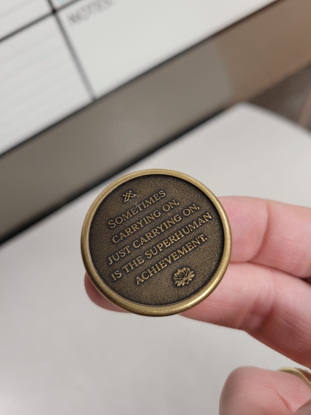 Customer photo review of Sobriety Stone