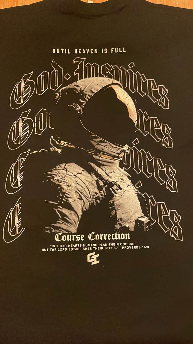 Customer photo review of 'Course Correction' T-Shirt