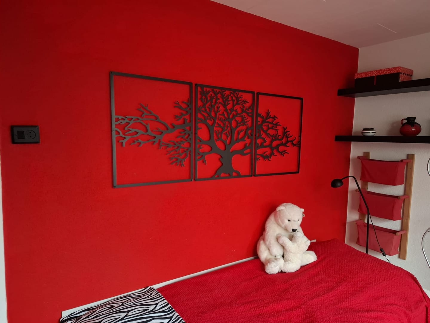 Customer photo review of Décoration murale en métal moderne - Triptyque Arbre De Vie (P01)
