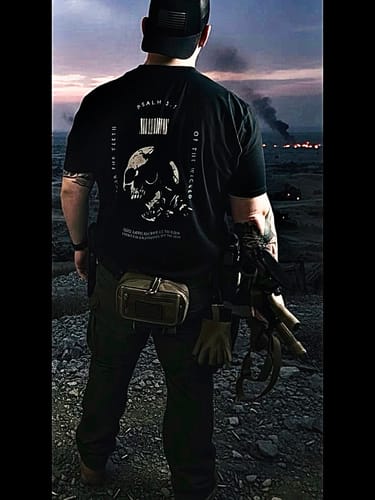 Customer photo review of PSALM 3:7 T-shirt