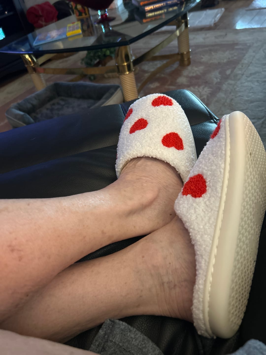 Customer photo review of Lover's Plush Slippers