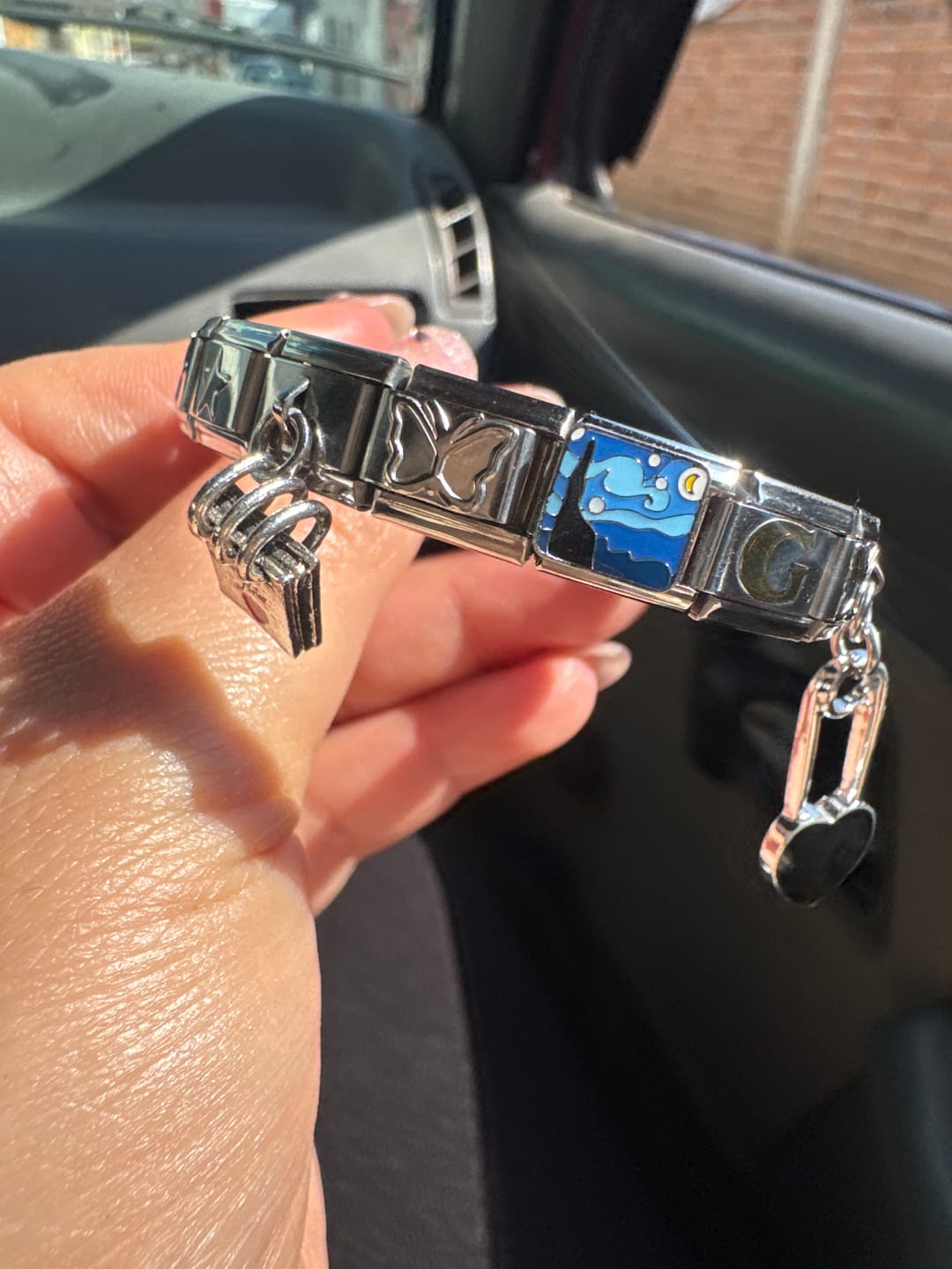 Customer photo review of Pulsera Estrellas Italiana para Charms
