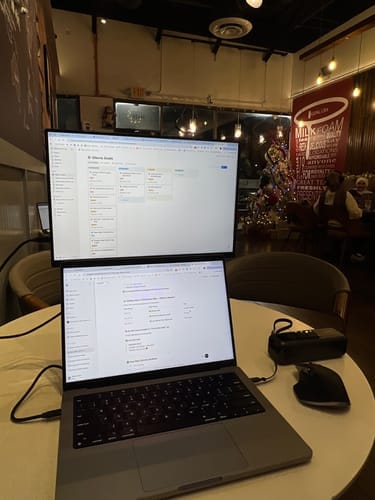 Customer photo review of 16” Portable Monitor + Stand