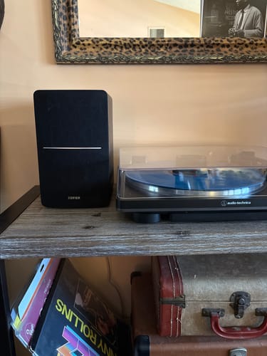 Customer photo review of R1280DBs Powered Bluetooth Bookshelf Speakers(Certified Refurbished)